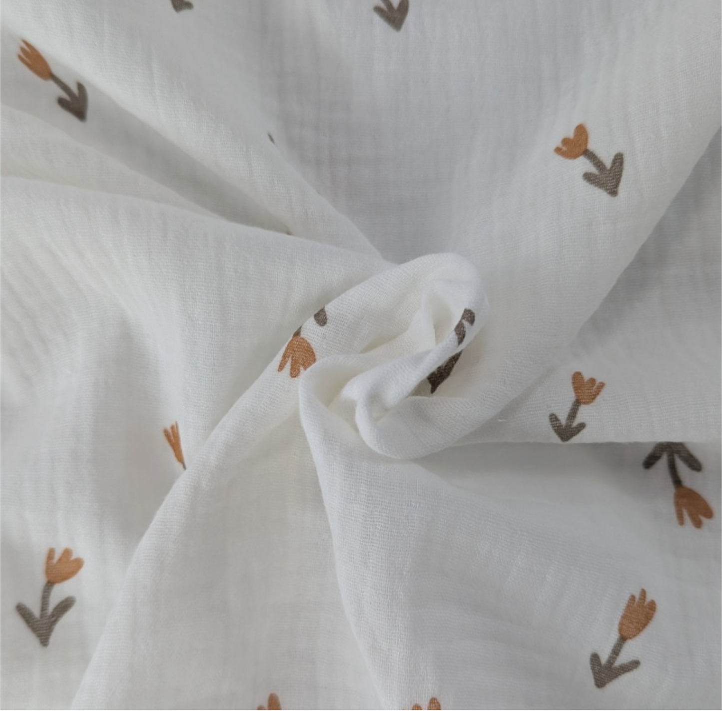 Muslin blanket baby flowers