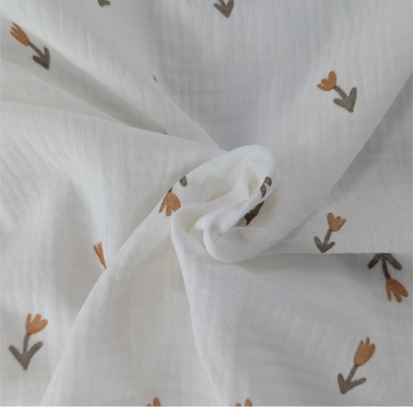 Muslin blanket baby flowers