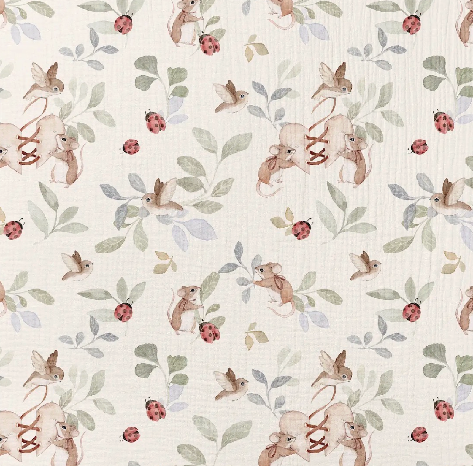 soft blanket muslin nursery mouse